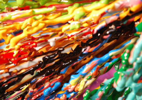 Close up of Gnab | Big Bang Art | Russell West 3D Wall Art Sculptures