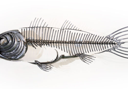 Fish XVII (Left View)- Metal Sculpture By Russell West