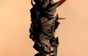 Samurai II Side View | Abstract Figures Sculpture | Metal Sculpture By Russell West