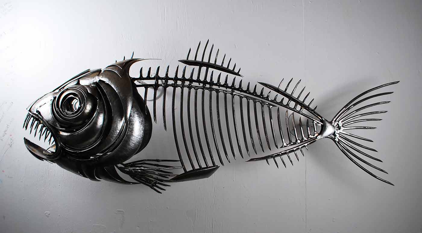 Fish XXII - Metal Sculpture by Russell West