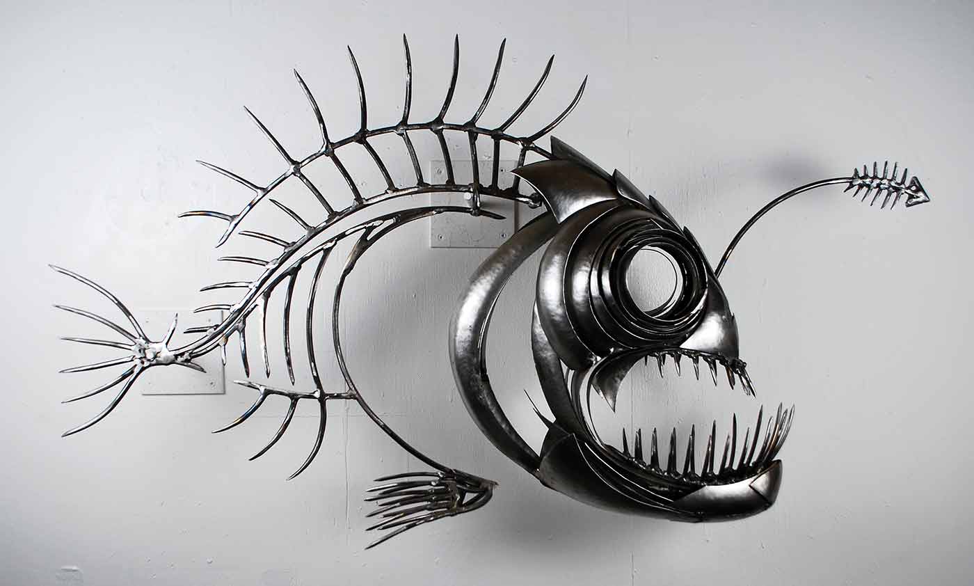 Fish XXIII - Metal Sculpture by Russell West