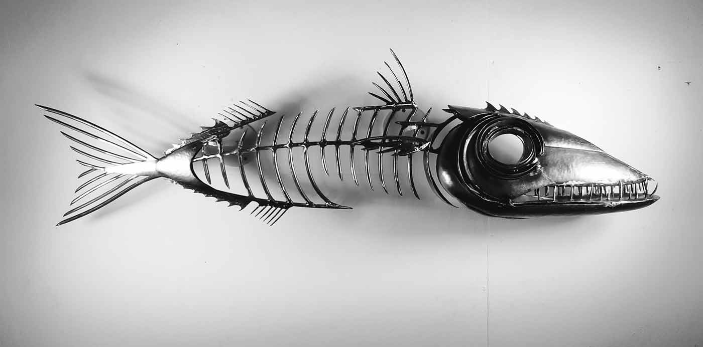 Fish XXIV - Metal Sculpture by Russell West
